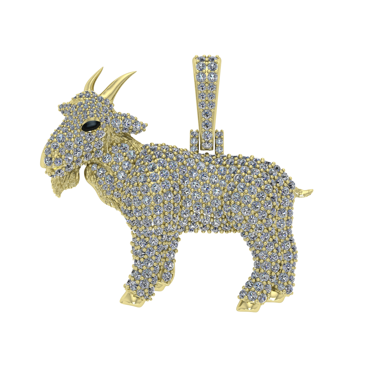 HIP-HOP ANIMAL DIAMONDS PENDANT